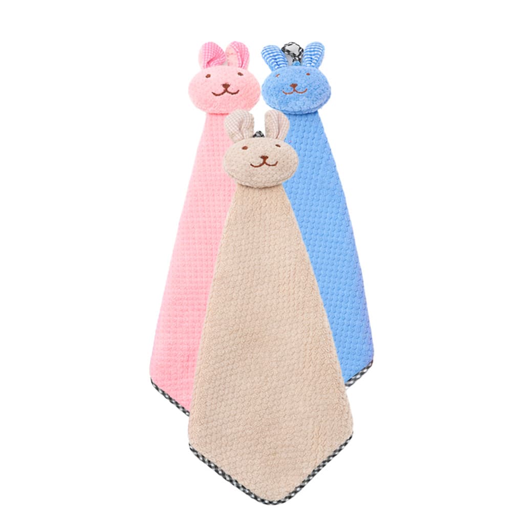 Kit 3 Naninha Apego infantil Bebê Coelho Paninho Cama Berço Casa Enxoval Pano Bichinho Criança Tolha