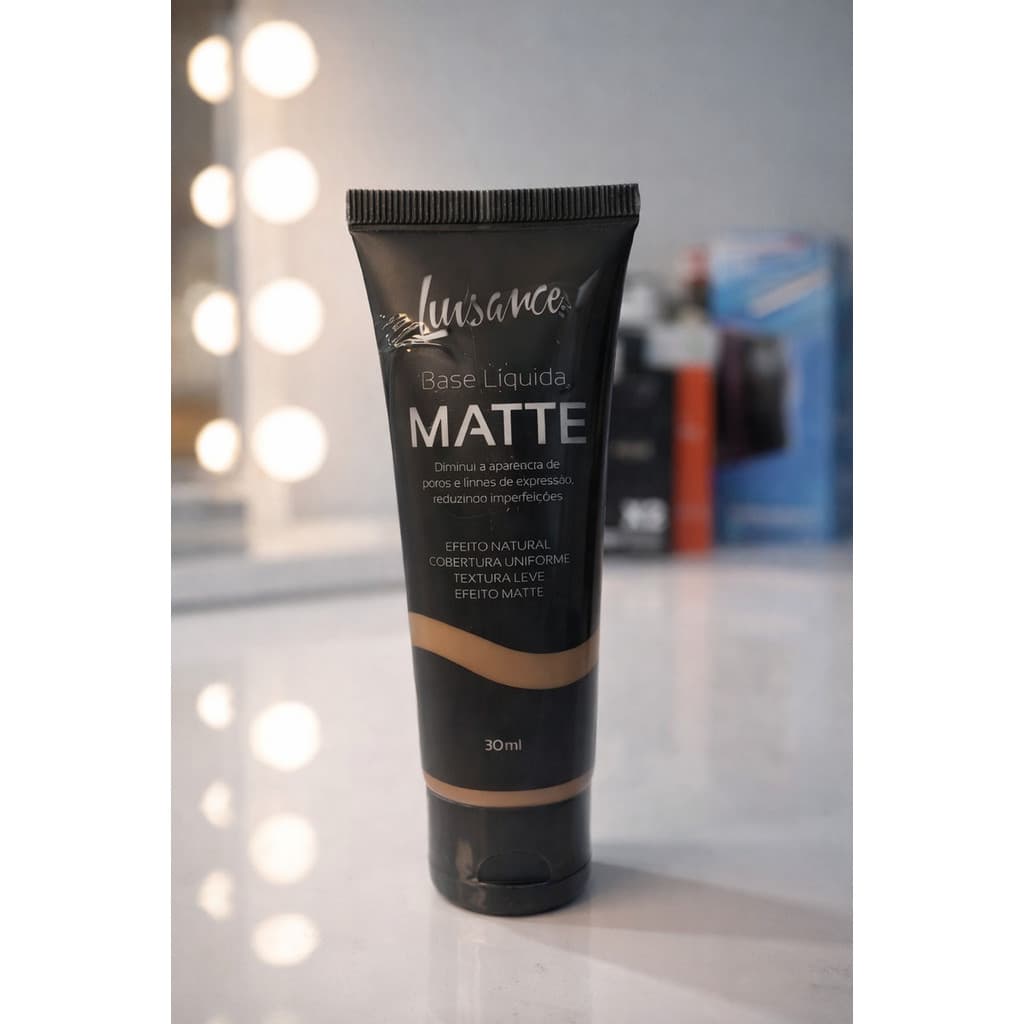Base Corretivo Matte Líquida Luisance Alta Cobertura De 30 Ml