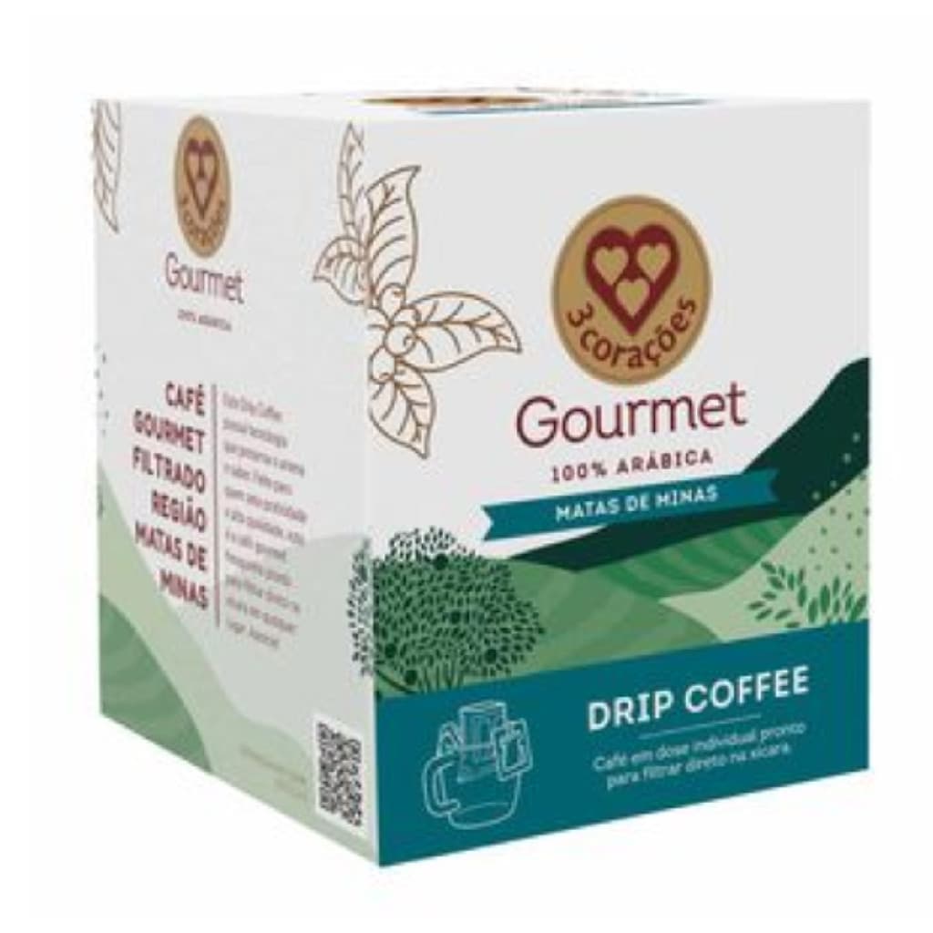 CAFÉ DRIP COFFE MATAS DE MINAS GOURMET 10 UNID DE 10G 3 CORAÇÕES