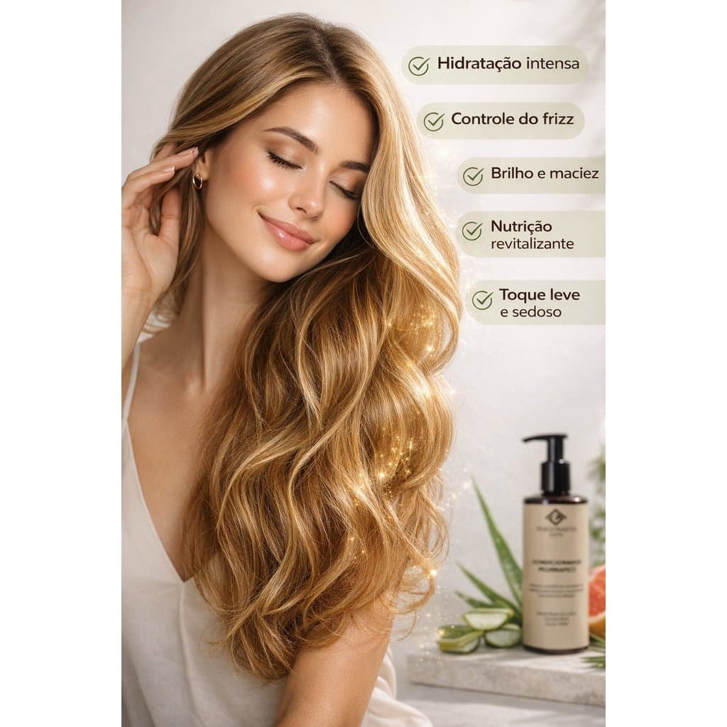 Condicionador Aloe Vera Hidratante Profundo nti Frizz 200Ml | Recuperação de Fios Secos e Danificados