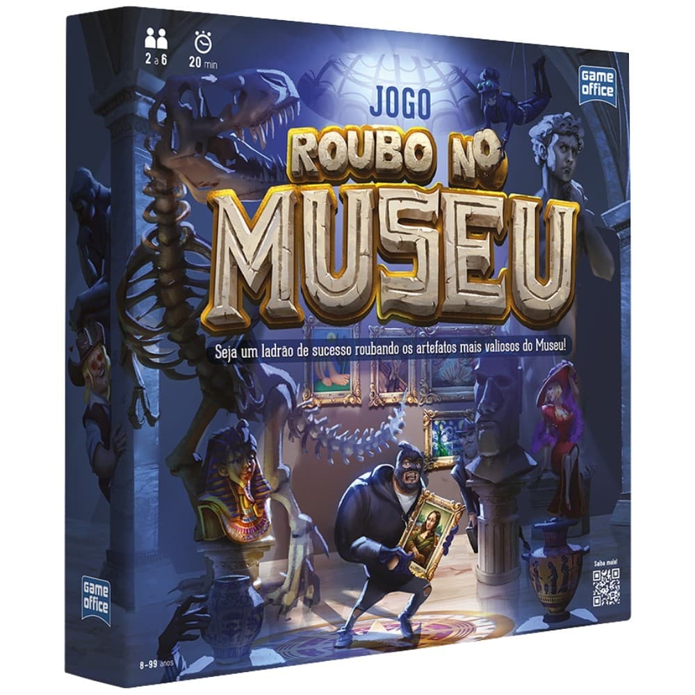 JOGO ROUBO NO MUSEU TOYSTER BRINQUEDO CRIME LADRÃO DETETIVE FAMÍLIA MESA TABULEIRO OBRA ARTE CARTA