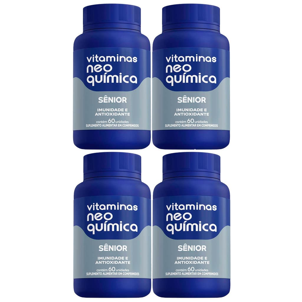 Kit 4 Vitamina Sênior 50+ Com 60 Cápsulas - Neo Química