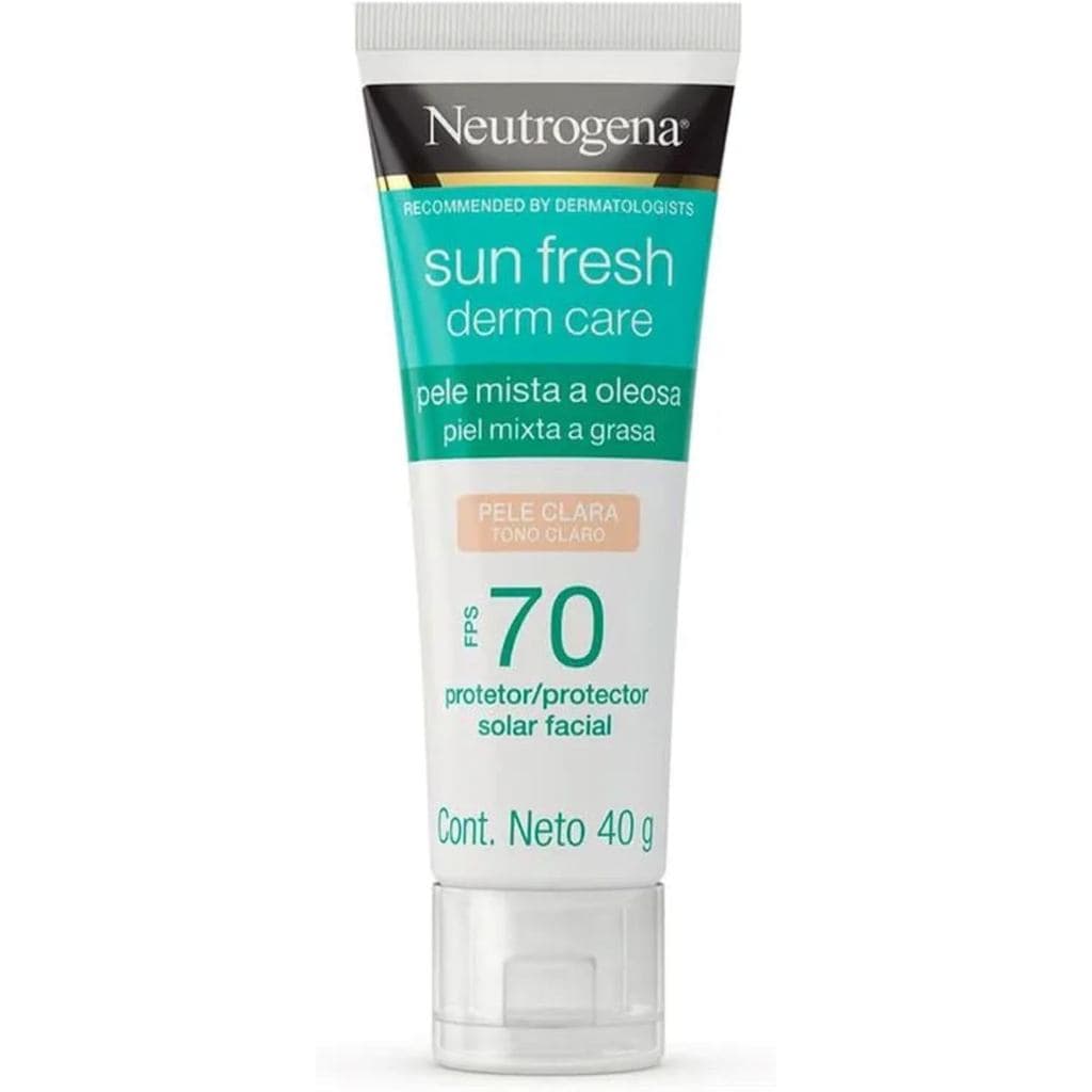 Protetor Solar Para Pele Oleosa , Sol Neutro , Cuidados Com A Fresca Clara FPS70 , 40g