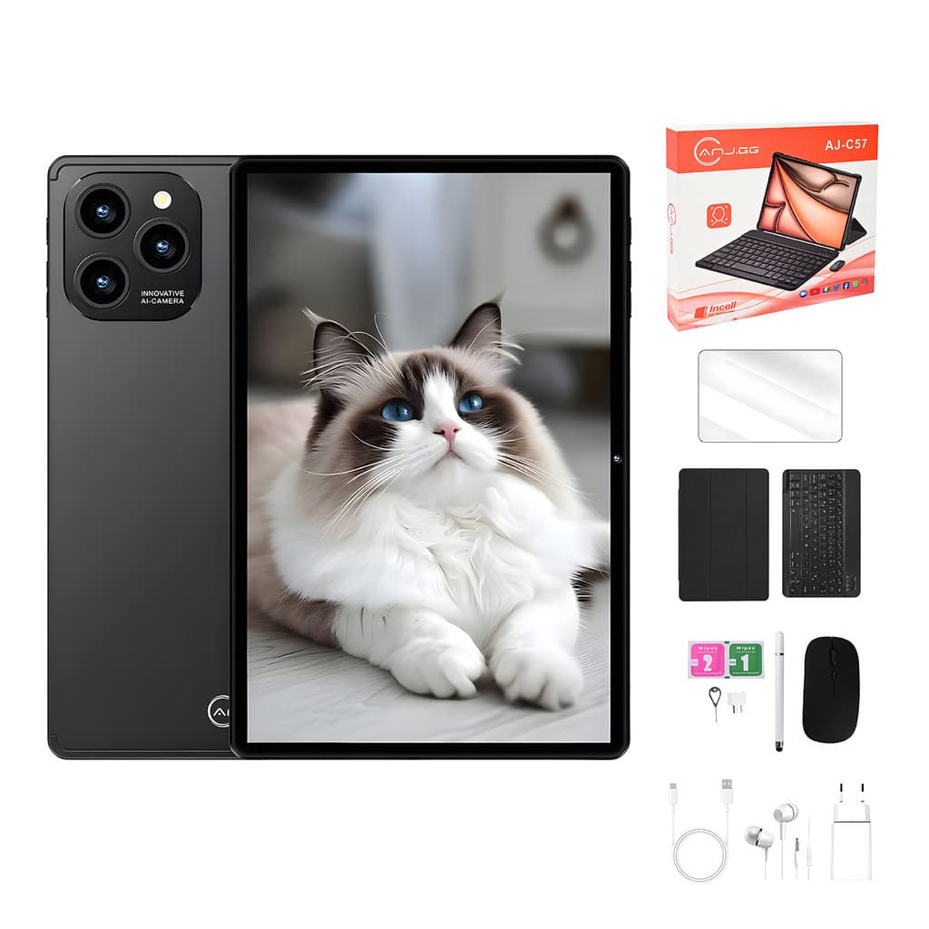 Tablet Android 10.1” para Estudo e Trabalho com Caneta Teclado Mouse e Capa