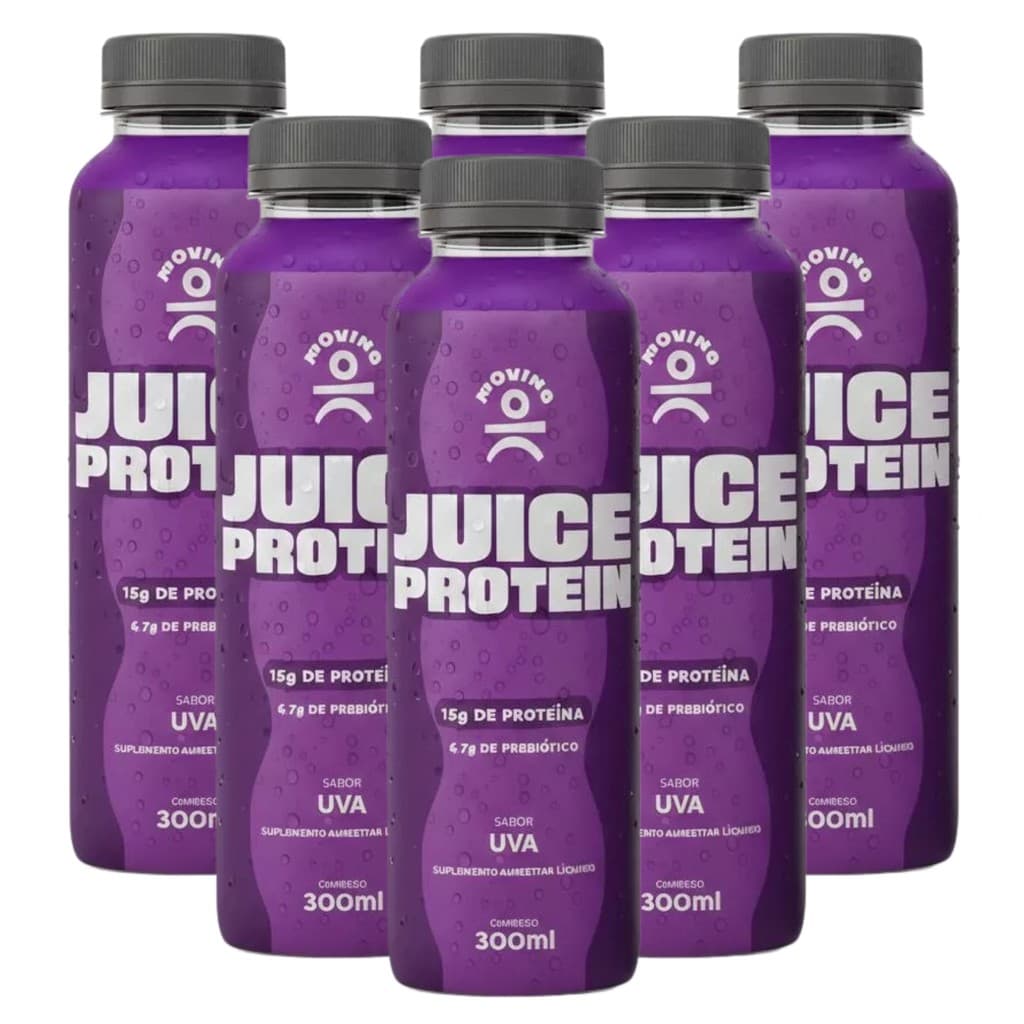 Moving Juice Protein 6x300ml Sabor Uva