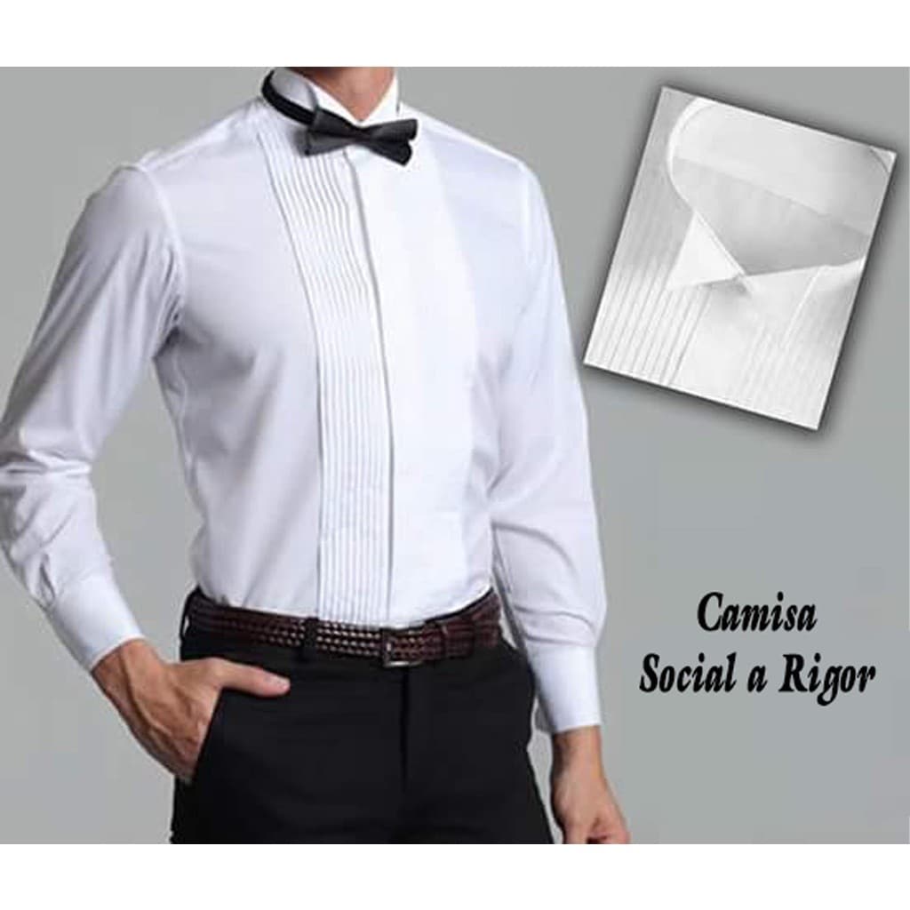 Camisa Social A Rigor Slim Punho Duplo