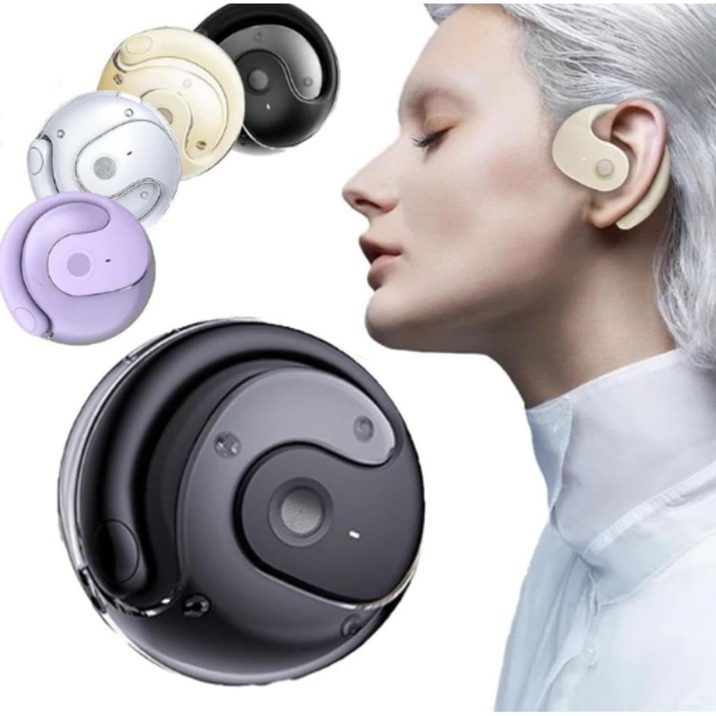 Fone de Ouvido Bluetooth TWS Sem Fio com Gancho de Orelha, Ergonômico, Estável e Anti-Queda omni commerce
