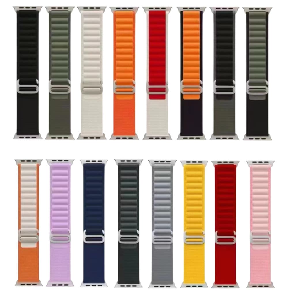 Pulseira Alpine Loop Nylon Ajustável para Smartwatch 38 40 41 42 44 45 49mm Estilo Esportivo