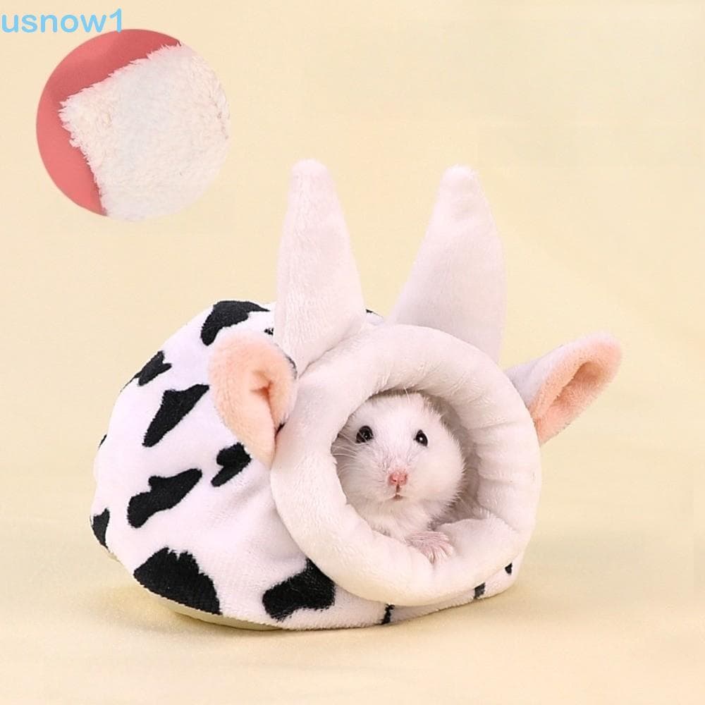 Casa De Algodão Para Hamster USNOW , Ninho De Espesso Fofo , Cama De Dormir De Rato De Pelúcia Macia E Confortável De Va