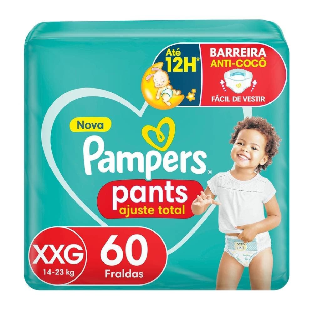 Fraldas Pampers Pants Ajuste Total Tamanho Xxg 60 Unidades