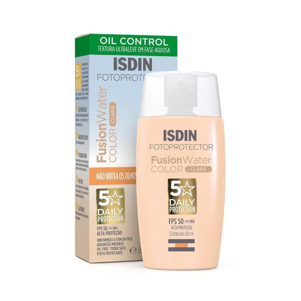 ISDIN FUSION WATER PROTETOR SOLAR 50ML FPS50 OIL CONTROL CLARA
