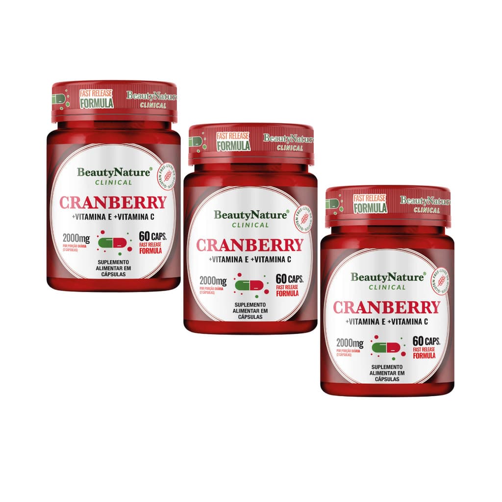 CRAMBERRY COM VITAMINA C + VITAMINA E 60 CAPSULAS