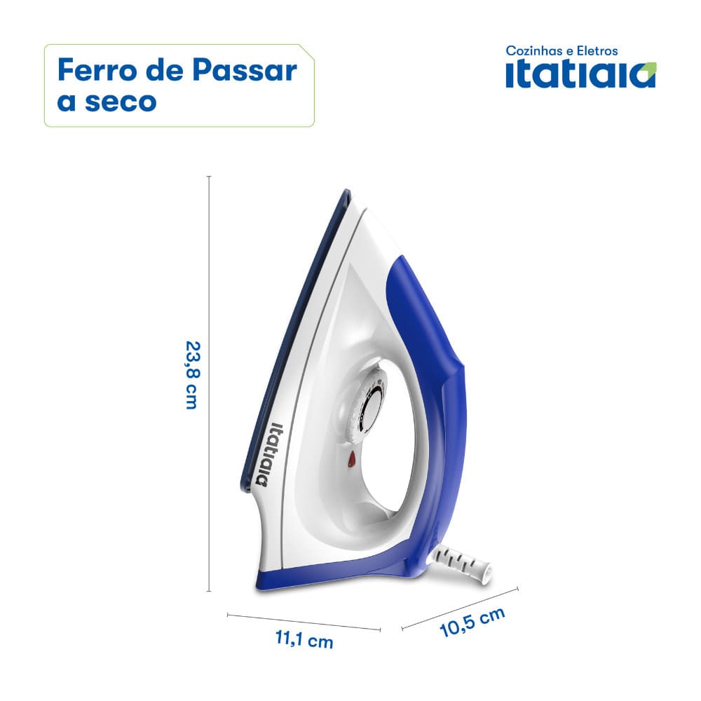 Ferro de Passar Elétrico a Vapor e a Seco para Roupas com Controle de Temperatura