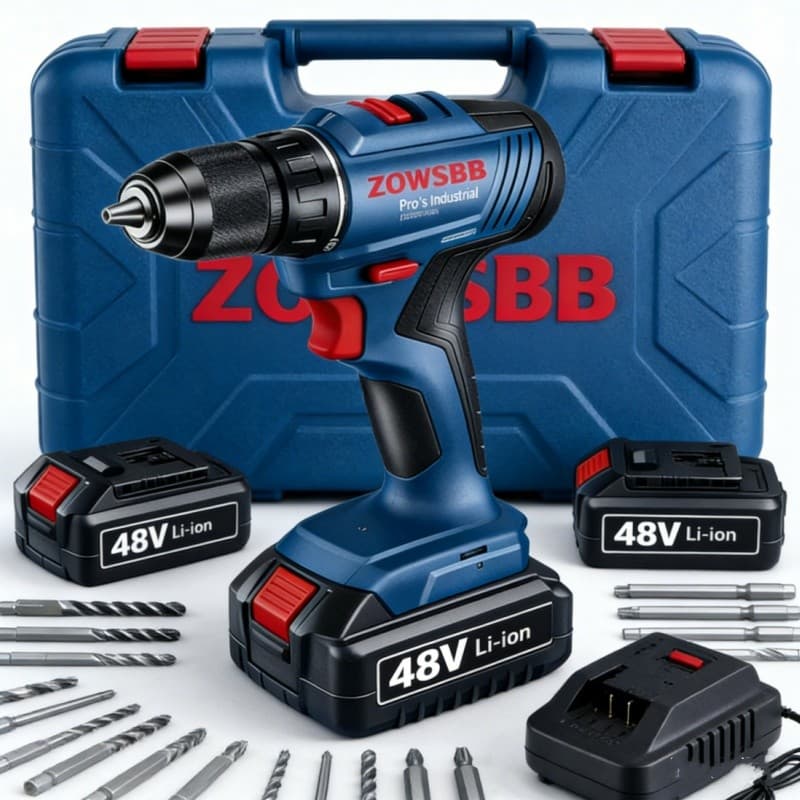 Furadeira parafusadeira GSB 6-115 48v Geral 2 Baterias furadeira de impacto elétrica chave de fenda elétrica