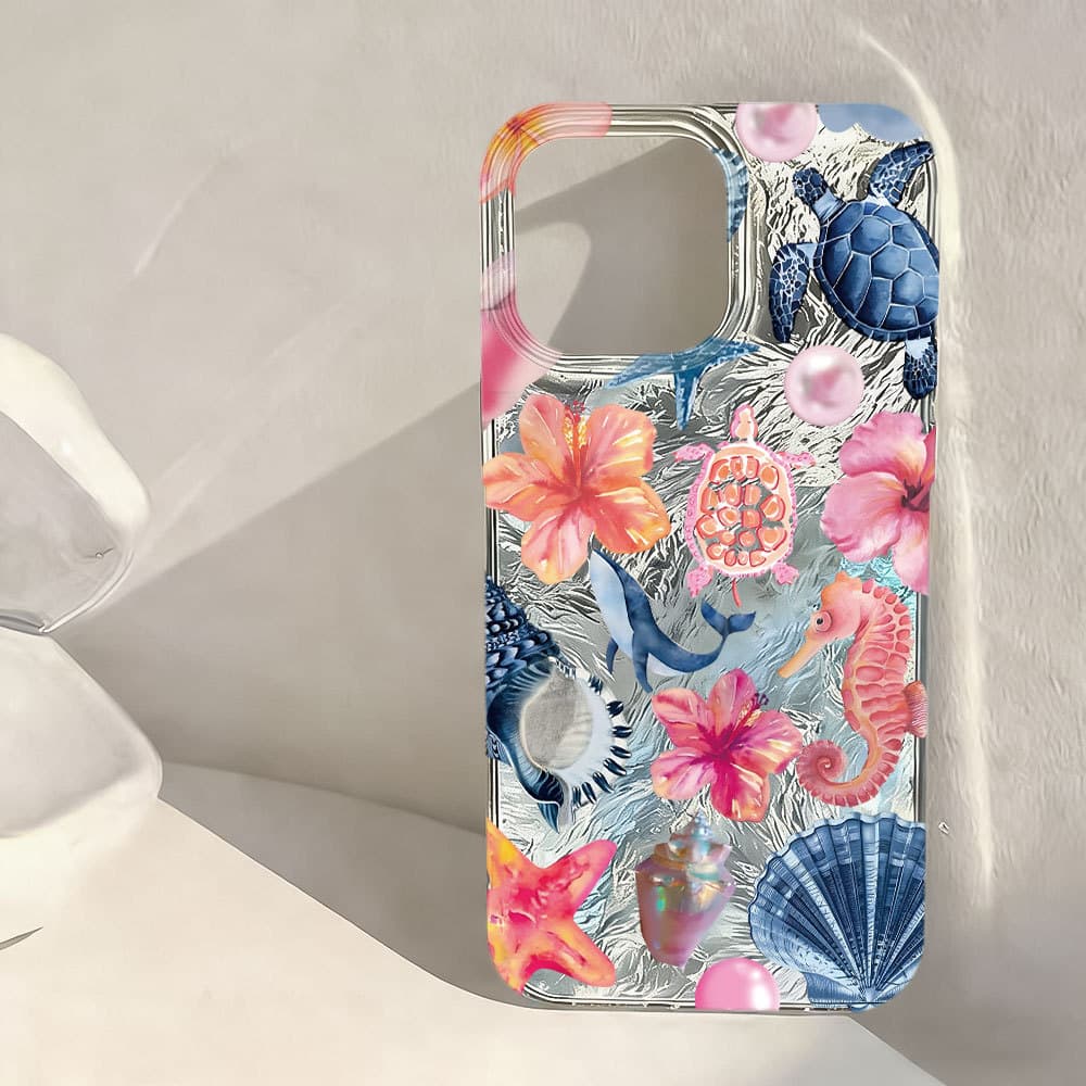 Capa De Elemento Oceano Capinha Para iPhone 17 Air 16 15 14 Plus 13 12 11 Pro Max XR Anti-Impacto 2