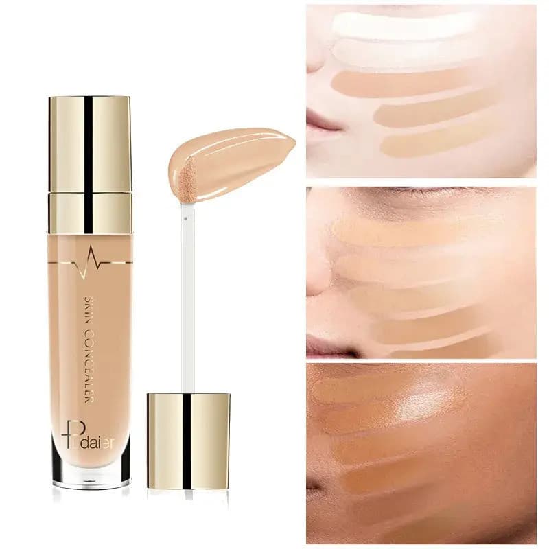 Base Líquida para Contorno Facial, Corretivo Líquido à Prova d'Água, Base de Cobertura Total, Paleta de Maquiagem Profis