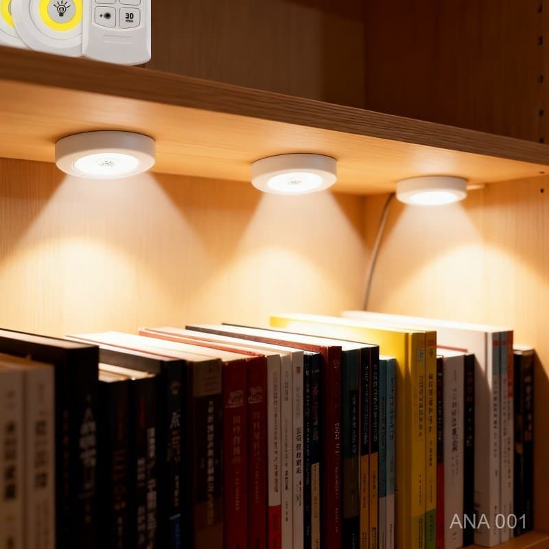 6/9/12 Pcs Lampada Luminaria Led Spot Sem Fio Controle Remoto Luz LED PromoçãO.