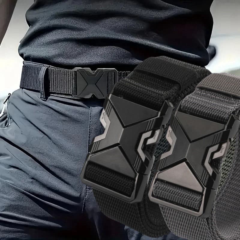 Novo Cinto Tático Respirável Para Homens – Fivela Ajustável De Liberação Rápida Atividades Ao Ar Livre/Motocicleta/Camin