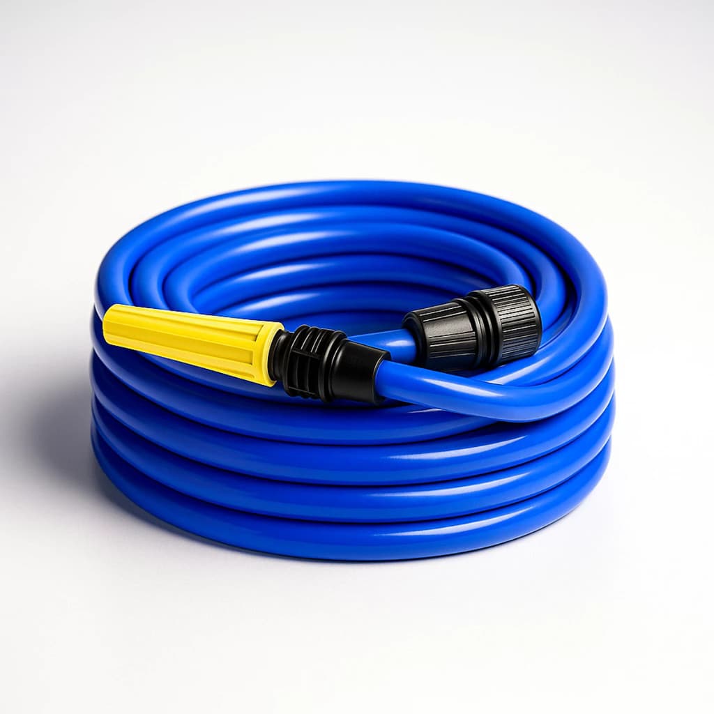 Mangueira de Jardim Siliconada 50 Metros Azul Kit Completo Reforçada Resistente