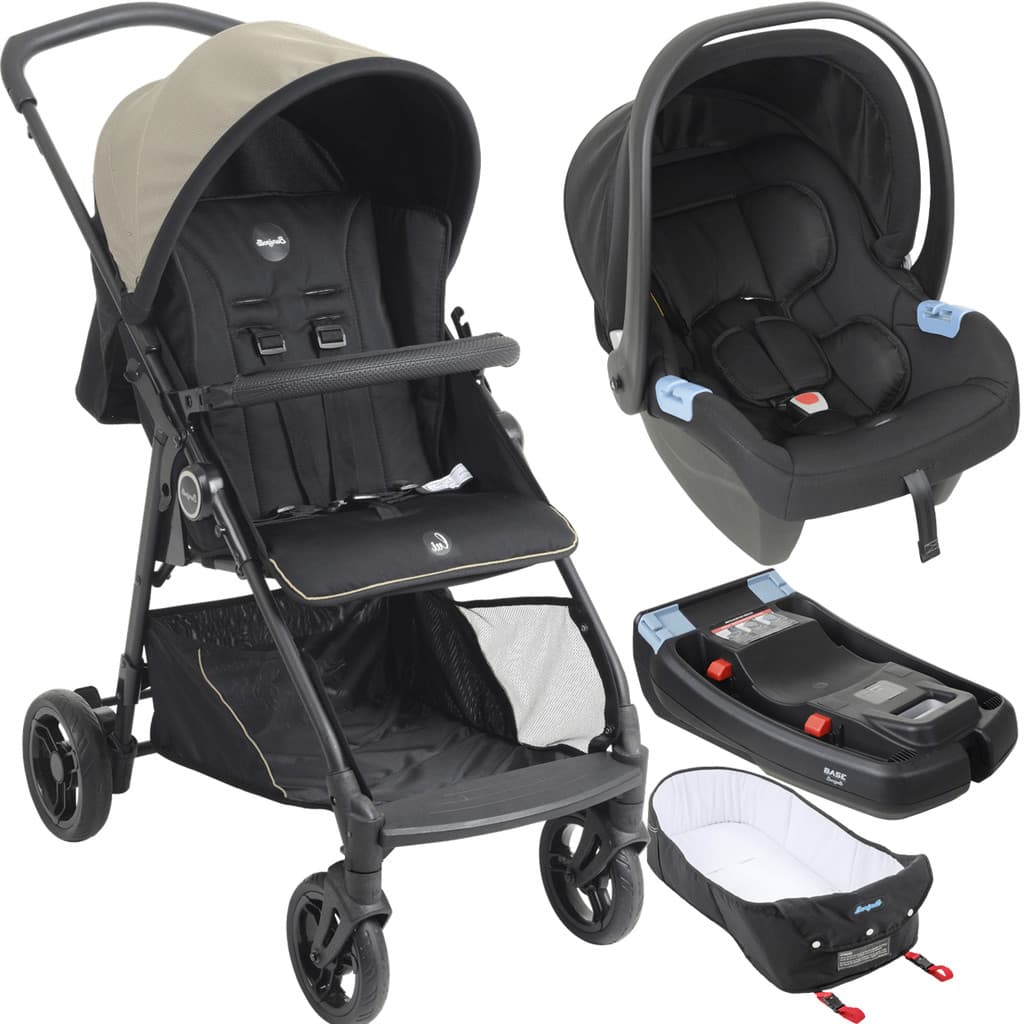 Carrinho de Bebe Moises Bebe Conforto Base Burigotto Lui 22 Sand