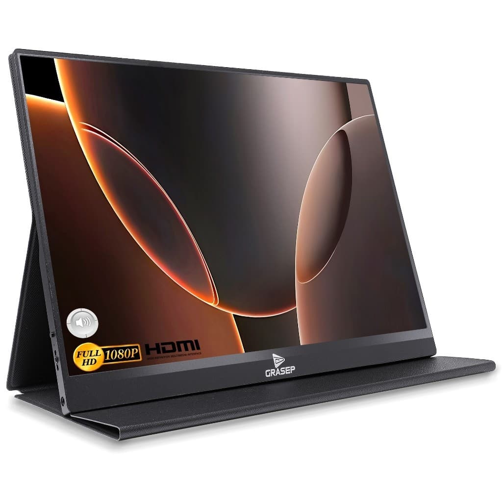 Tela Extra Monitor Portátil Portátil Ultra Slim Fino IPS Gamer 15.6 Polegadas 1080p Full Hd Áudio Estéreo Peso Leve