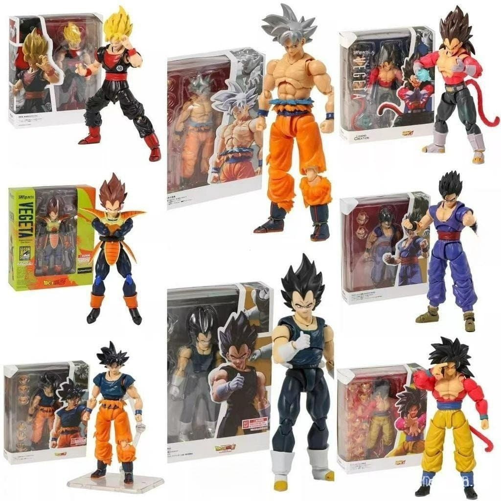 Bonecos Dragon Ball Super Articulados + Acessorios Varias Personagens Anime Action Figure CPW2