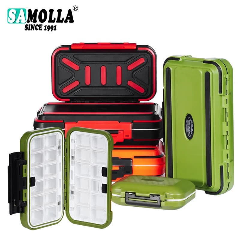Caixa de Pesca Impermeável para Acessórios de Pesca, Caixa de Armazenamento de Ferramentas, Caixas para Anzóis, Iscas Ar