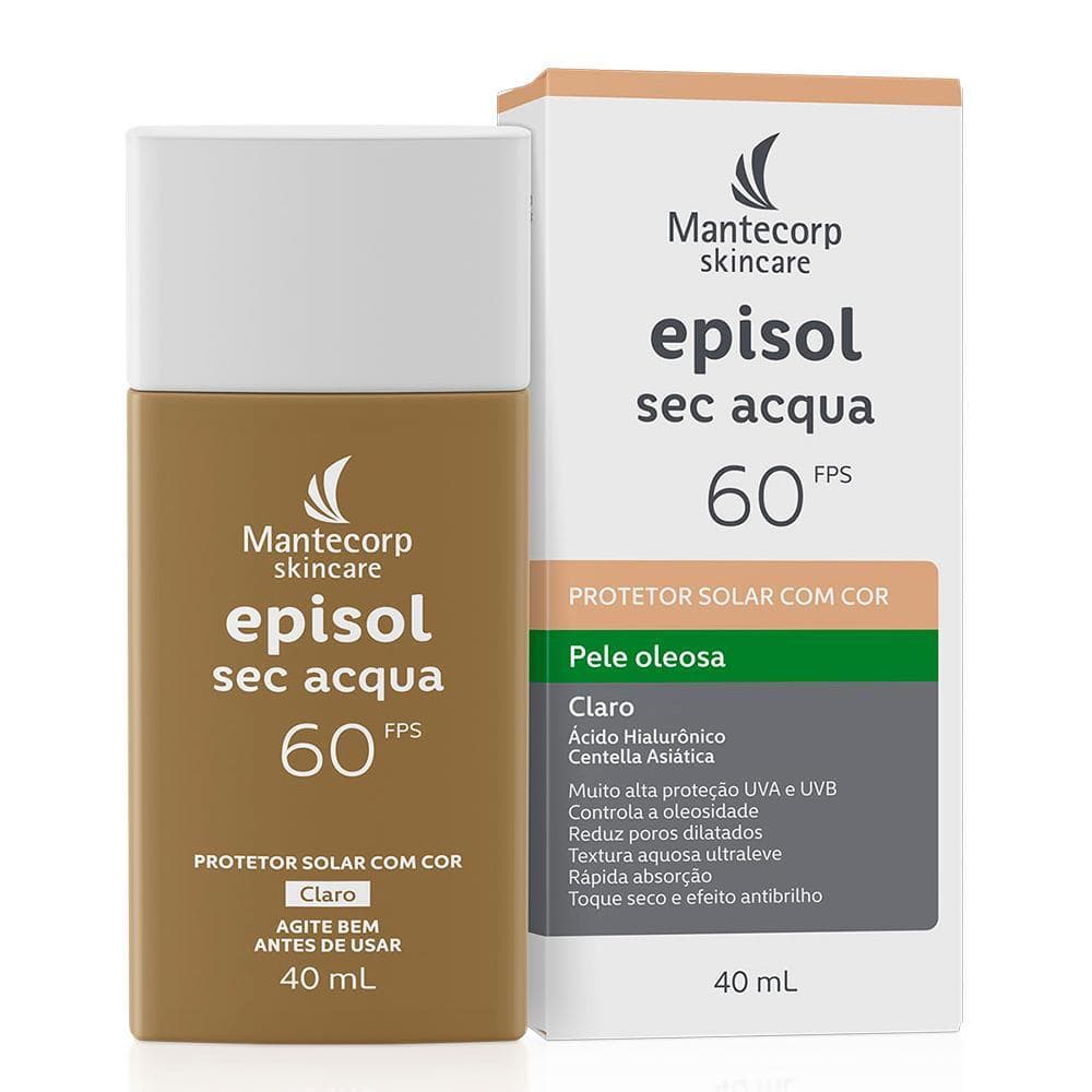 Protetor Solar Facial Episol Sec Acqua FPS 60 | Claro - 40mL