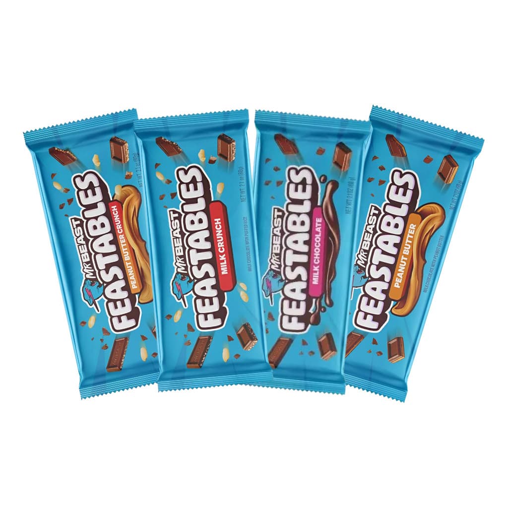 Chocolate Mr Beast Feastables Sampler Pack - Importado
