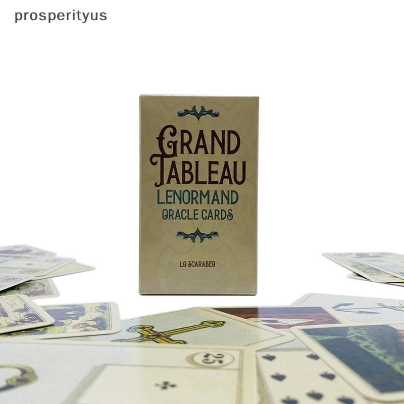 [prosperityus] Grand Tableau Lenormand Oracle Cards Tarot Family Party Jogo De Tabuleiro Carrinho Para Iniciantes De Adivis
