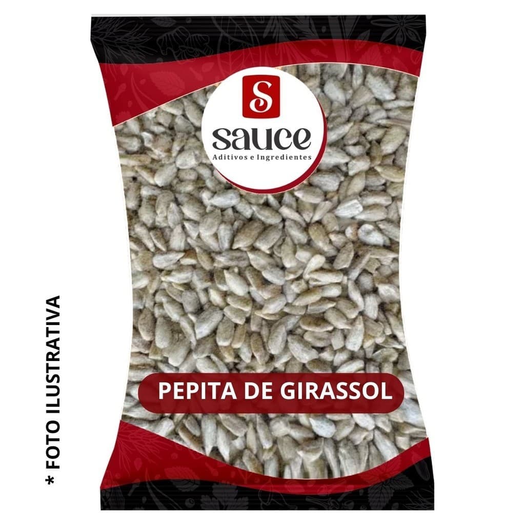Semente de Girassol Pepita Crua Premium Sem Casca Grãos Naturais Rica em Fibras Alimentação Saudável