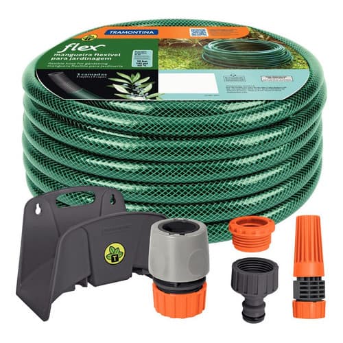 Mangueira Tramontina Flex 10 Metros Com Kit Completo Pronta