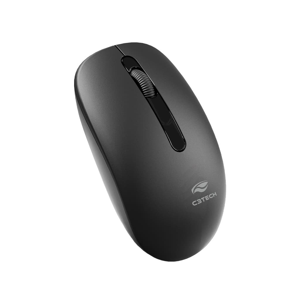 Mouse sem fio, receptor nano USB, preto C3Tech - M-W15BK