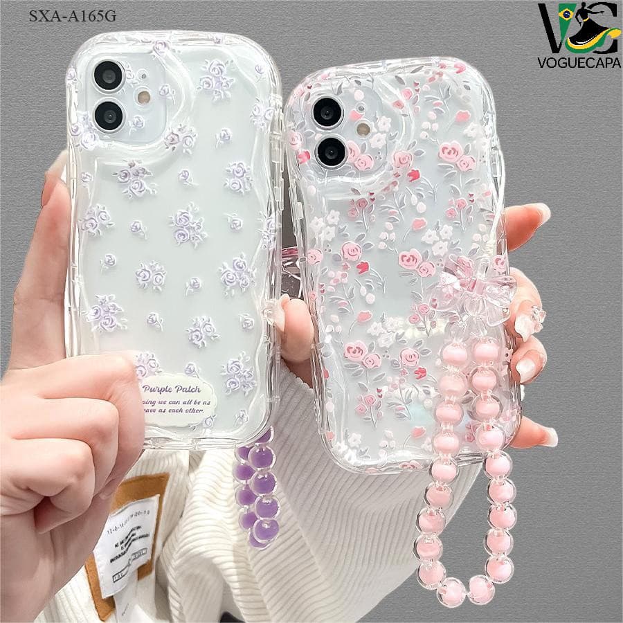 【Cordão Grátis】 Capinha Capa Para Samsung Galaxy A16 A06 A15 A14 A13 A12 A10S A05S A05 A03 Core 4G 5G Case Celular Com