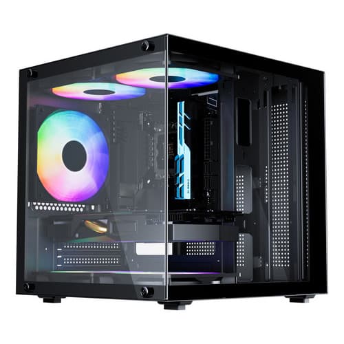 Gabinete Gamer Preto Bluecase Com 5 Fans Bg-066 Life Pro Aquario
