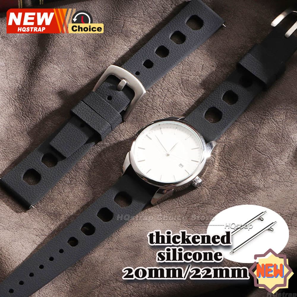 Pulseira De Borracha Tropical Relógio De Liberação Rápida 20mm 22mm Universal Esporte Silicone Smartwatch Inteligente