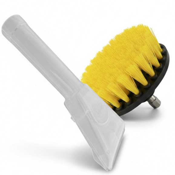 Kit Bico Extrator + Escova Rotativa Cerdas Rígidas Parafusadeira Furadeira