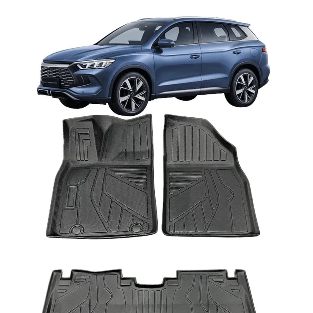 Tapete Automotivo Assoalho 3D Tipo Bandeja Bordas Elevadas BYD Song Pro