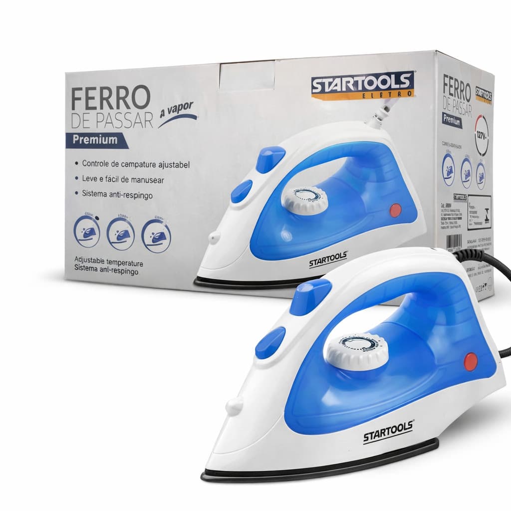 Ferro De Passar A Vapor Eletro Startools 127v Premium 1500w