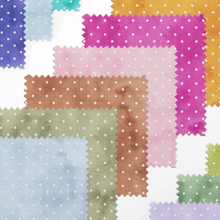 Tecido Tricoline Digital Bolinha Poa Aquarelado Cores 100% Algodão Bolsas Luxo Enxoval Cozinha Chic
