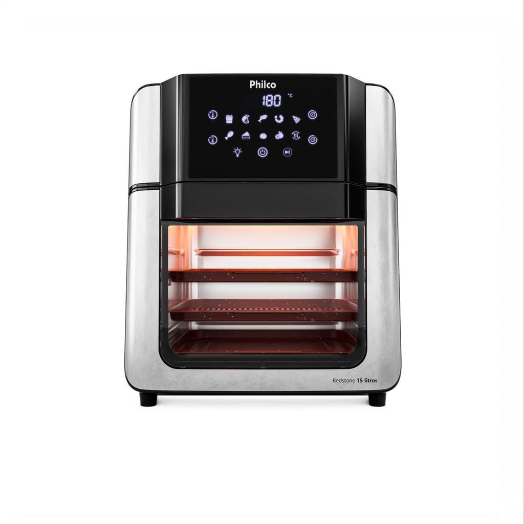 Fritadeira Air Fryer Philco PAF15A 15L Painel Digital