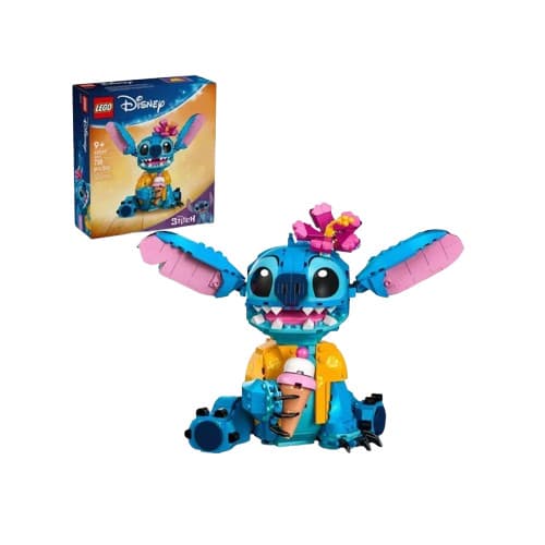 LEGO Disney 43249 Stitch Original | Personagem para Montar | Brinquedo 9+ Anos | LEGO Disney
