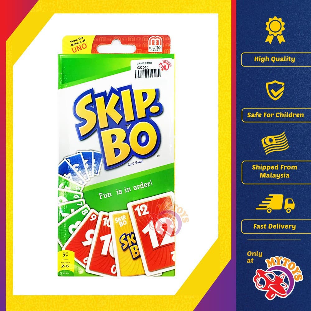 Cartas Skip Bo Jogos de Tabuleiro para Família Brinquedos para Família MYTOYS OC9H