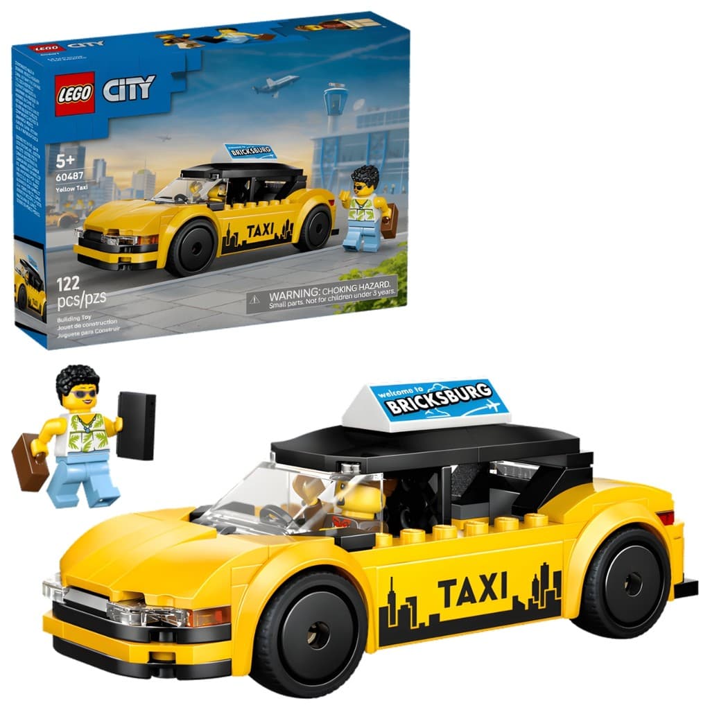 City Taxi Amarelo Blocos de Montar 60487 122 Peças - LEGO