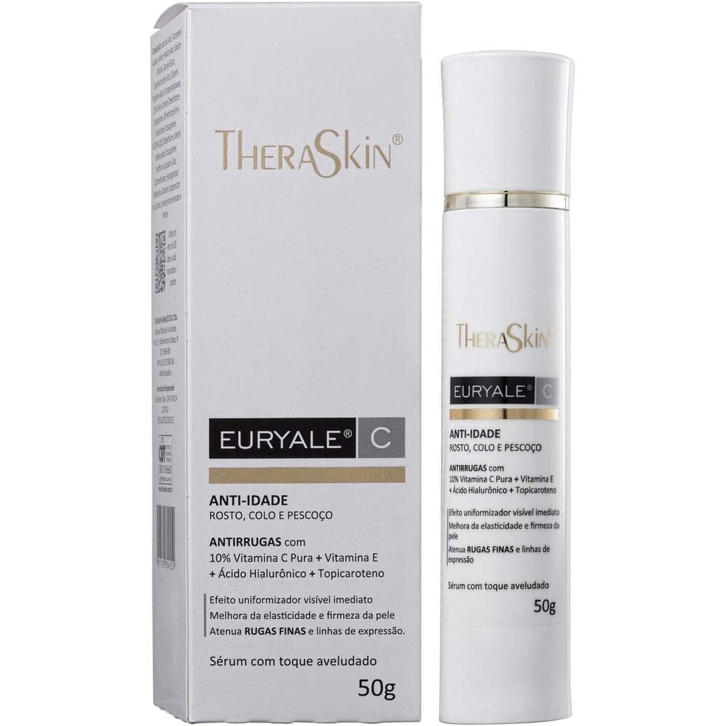 Sérum Facial Anti-Idade Euryale C 50g - Reduz Rugas, Hidratação Intensa, Rápida Absorção, Pele Firme