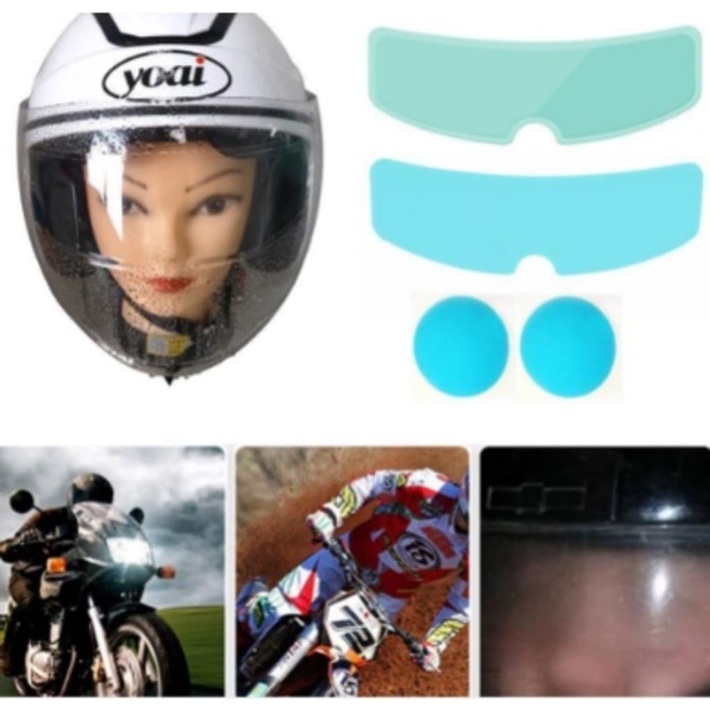 Película De Capacete À Prova De Chuva / moto / HD / Lente Filme Anti Embaçamento
