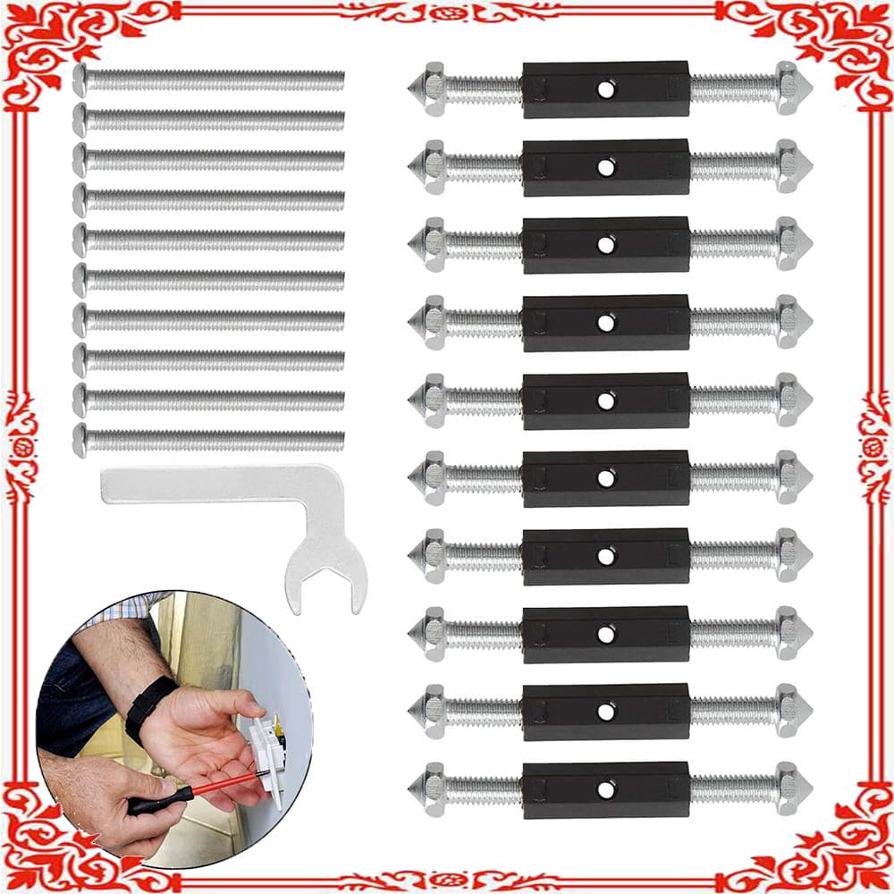 Conjunto de 10 peças para reparação de caixas de interruptores e tomadas   Para caixas de tomadas tipo 86