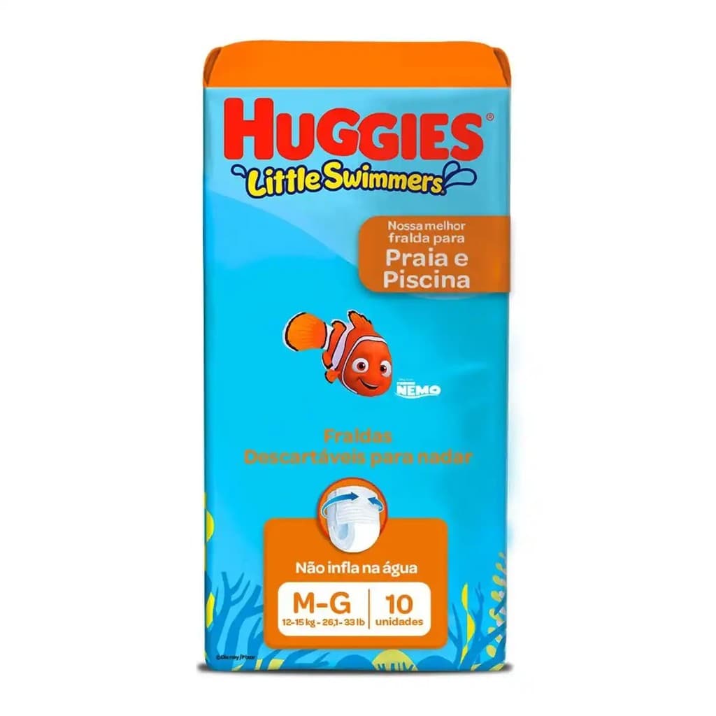 Fralda Huggies Praia E Piscina Little Swimmers G - 10 Unidades