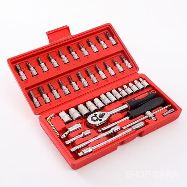 46/92 Pcs Caixa De Ferramentas Vermelho,Ferramentas DoméSticas Essenciais,SoluçõEs Completas Para ManutençãO.
