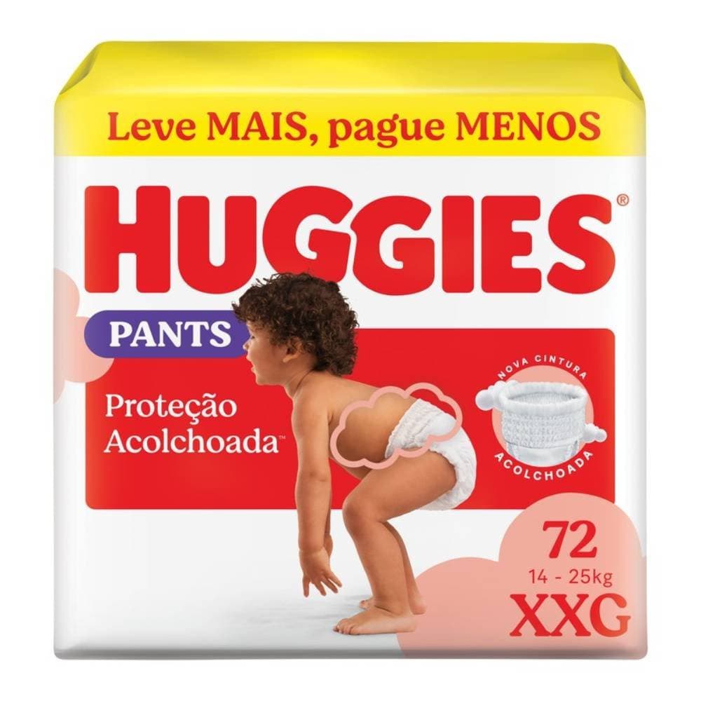 Fralda Huggies Maxima Protecao Roupinha Xxg Max 72 Unidades